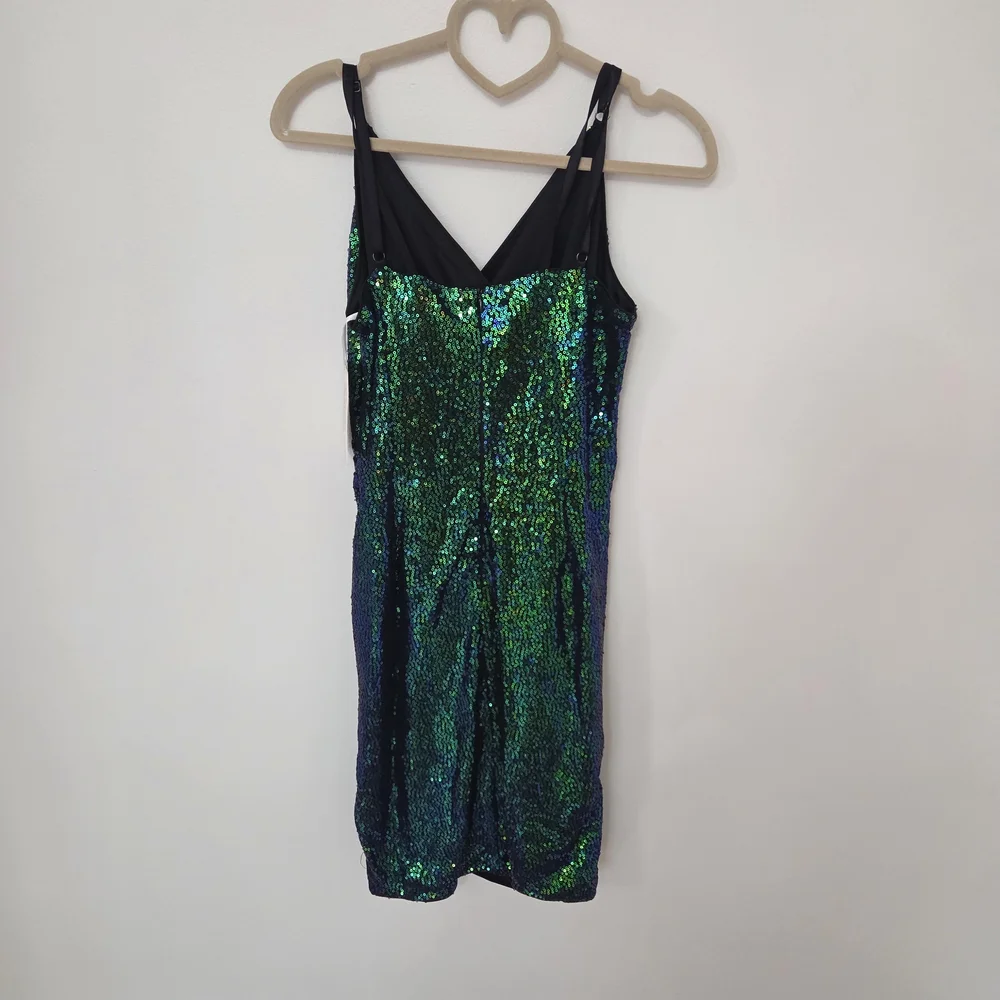 Grace Karin Emerald Sequin Mini Dress - Picture 8 of 9
